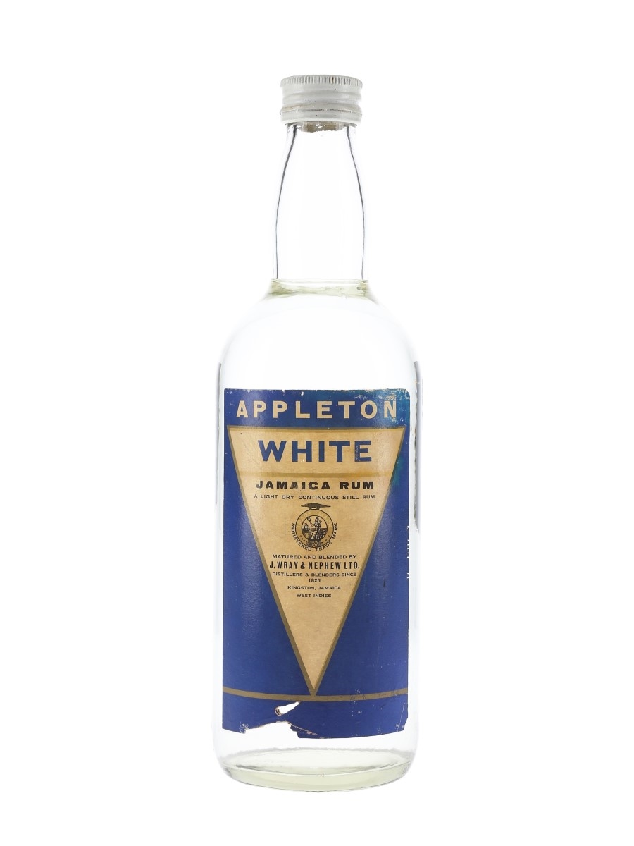 Appleton White Jamaica Rum Bottled 1960s - Wray & Nephew 70cl / 40%