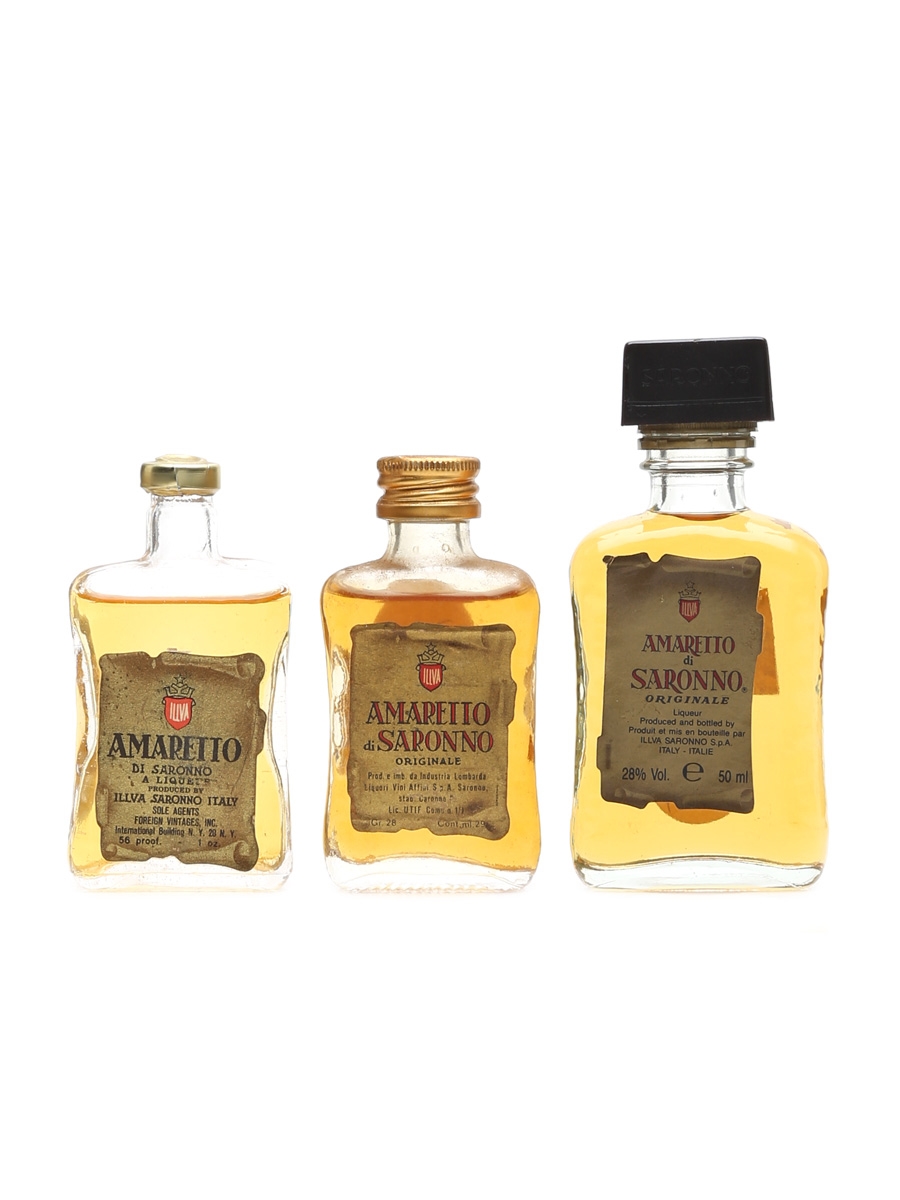 Amaretto Di Saronno Liqueur 3 x 2.8cl-5cl / 28%