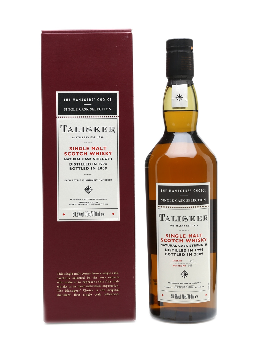 Talisker 1994 Managers' Choice Bottled 2009 70cl