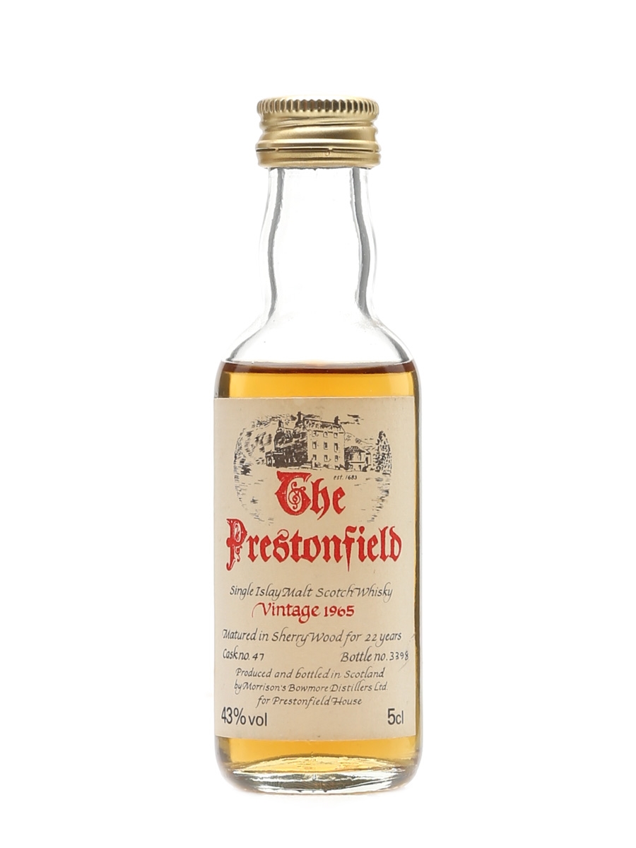Prestonfield Islay 1965 Bowmore 22 Year Old 5cl / 43%