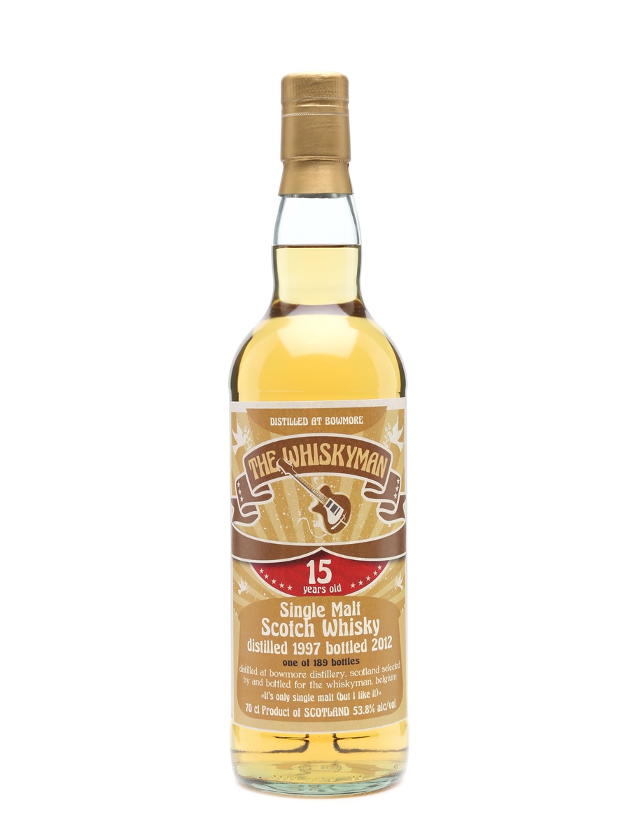 Bowmore 1997 'It's only single malt (but I like it)' 15 Years Old The Whiskyman 70cl