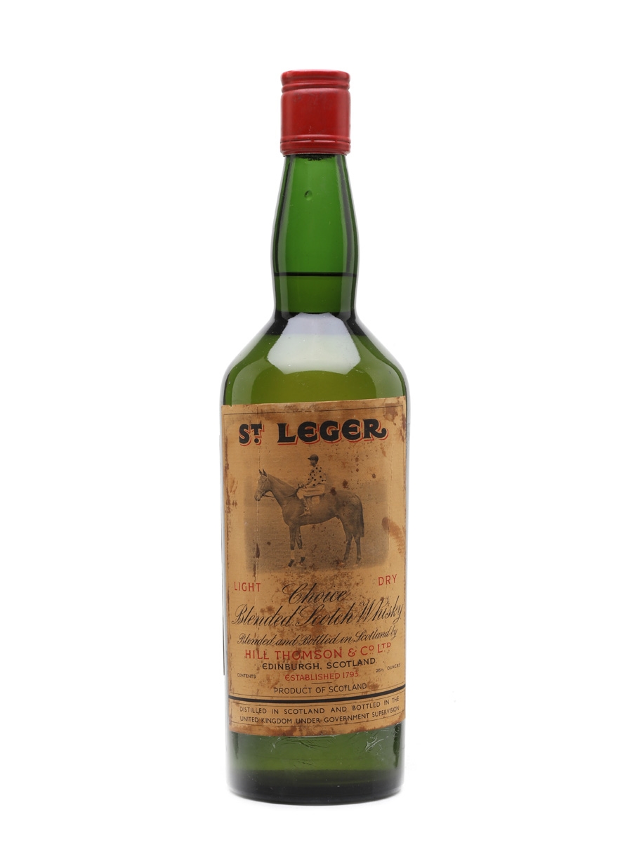 St Leger Light Dry Scotch Whisky Bottled 1960s 75cl