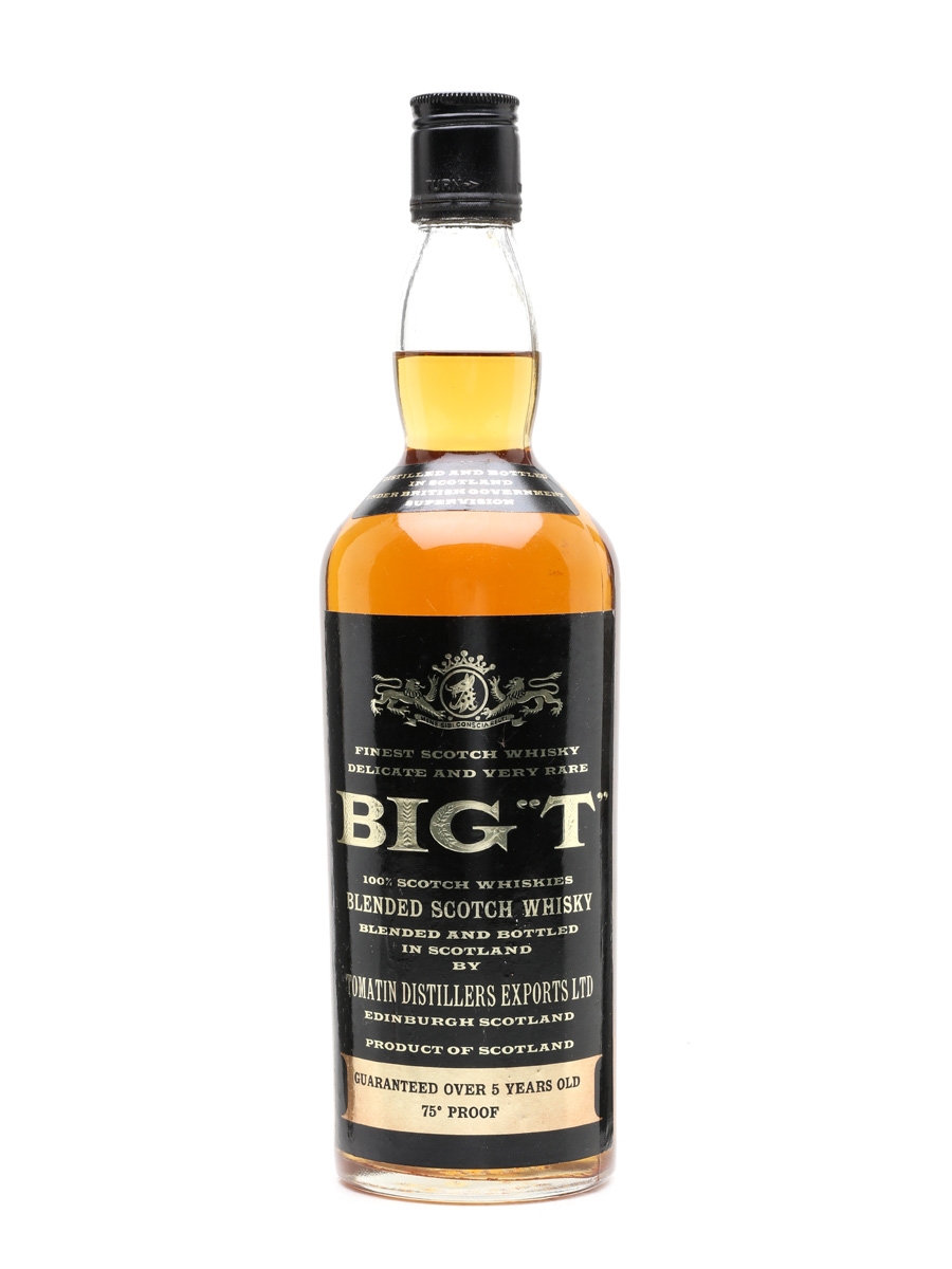 Big T 5 Year Old Bottled 1960s - Tomatin Distillers Company Exports Ltd. 75cl / 43%