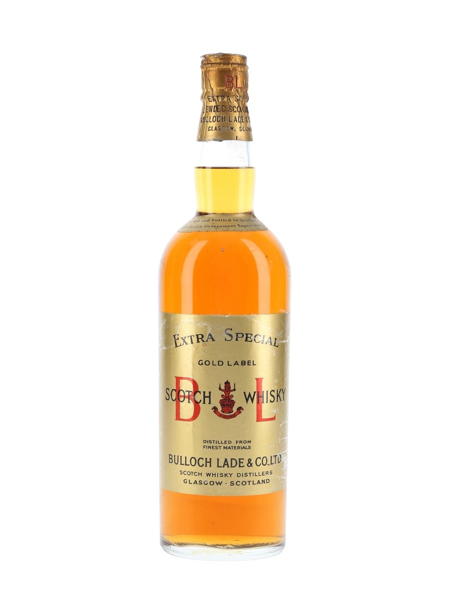 Bulloch Lade's Extra Special Gold Label Spring Cap Bottled 1960s 75cl