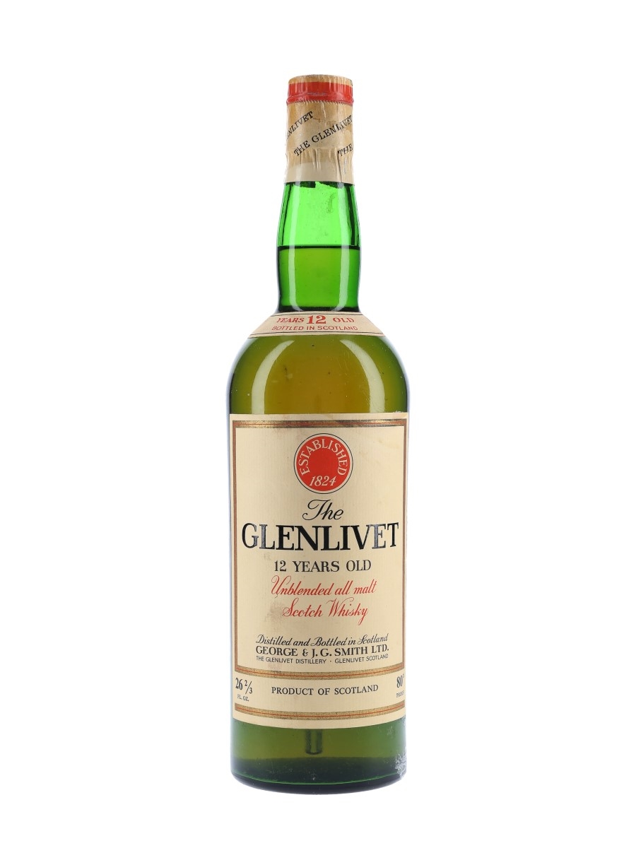 Glenlivet 12 Year Old Bottled 1970s 75.7cl / 45.7%