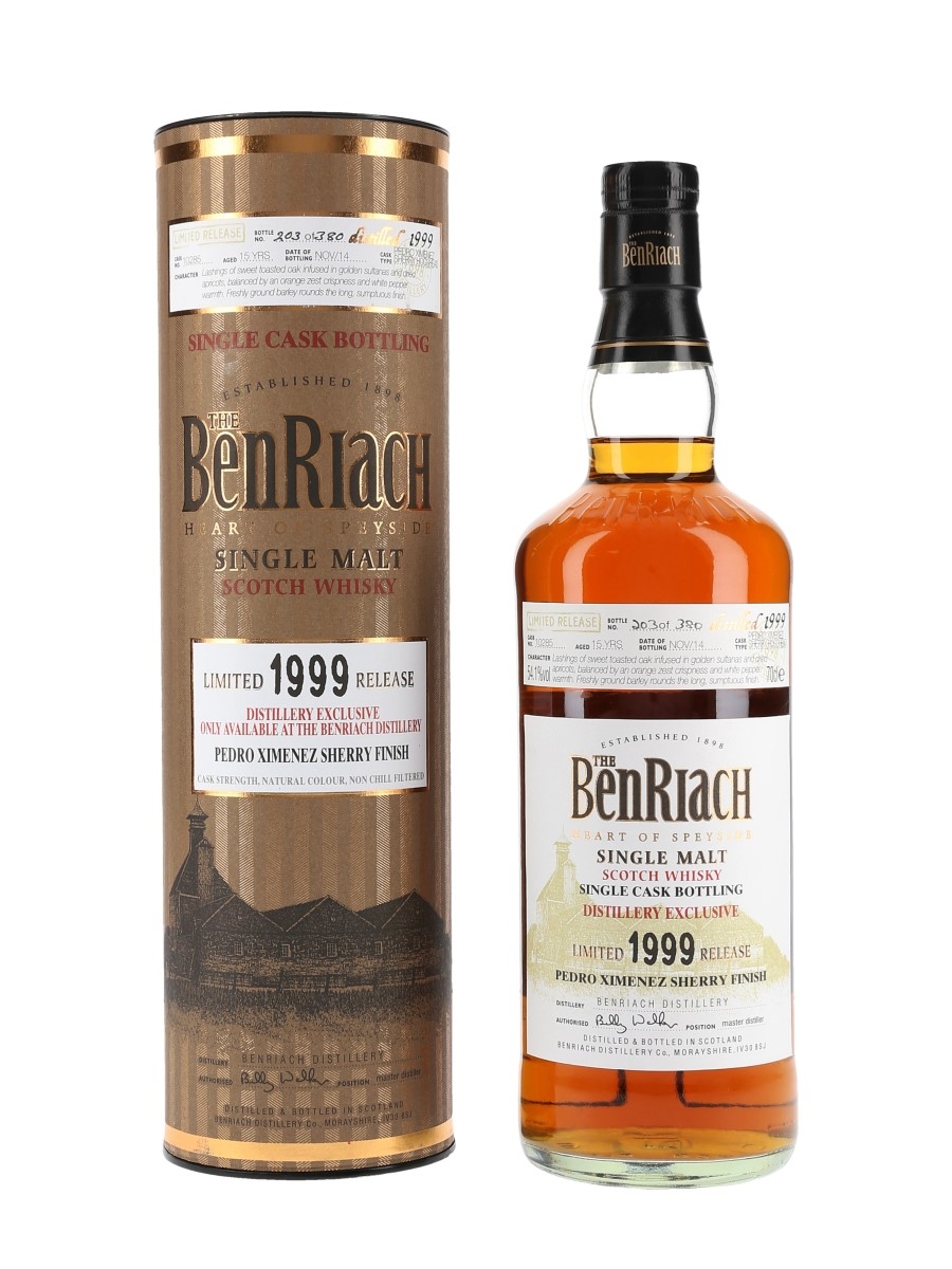 Benriach 1999 Single Cask Bottled 2014 - Distillery Exclusive 70cl / 54.1%