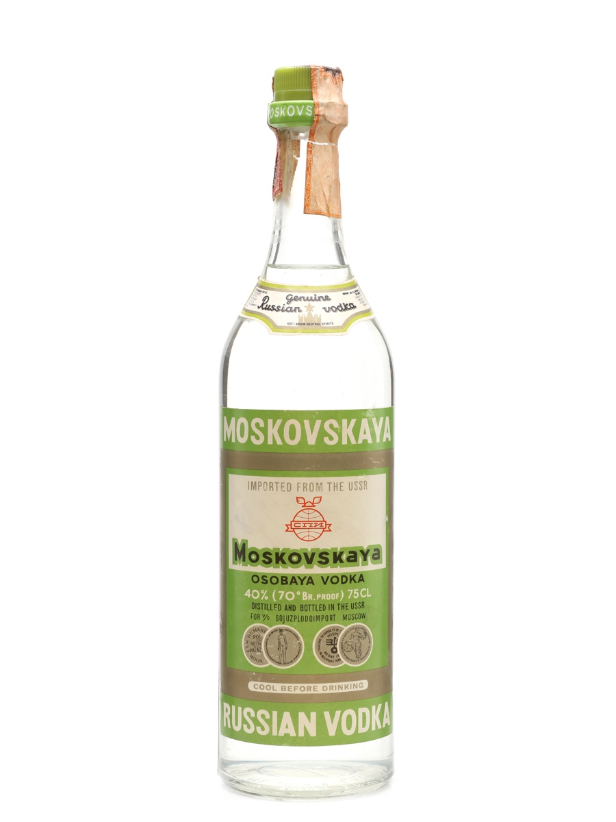 Moskovskaya Russian Vodka Bottled 1970s 75cl / 40%