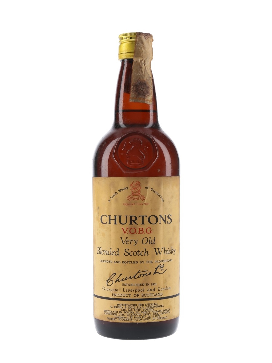 Churtons VOBG Bottled 1960s - Fresia & Figli 75cl / 43%