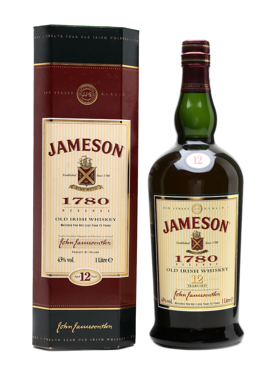 Jameson 1780 Old Irish Whiskey - Lot 50869 - Buy/Sell Irish