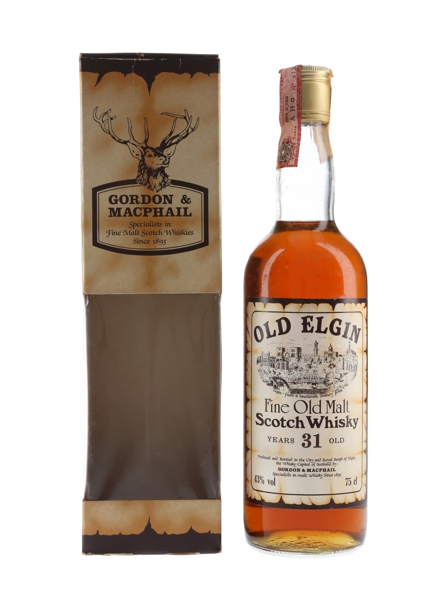 Old Elgin 31 Year Old Bottled 1980s - Gordon & MacPhail 75cl / 40%
