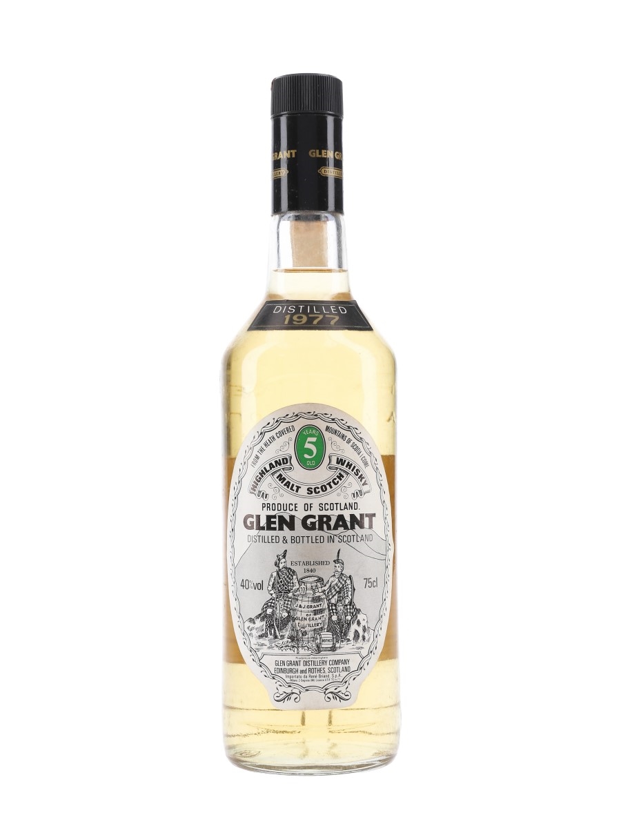 Glen Grant 1977 5 Year Old Bottled 1980s - Rene Briand 75cl / 40%