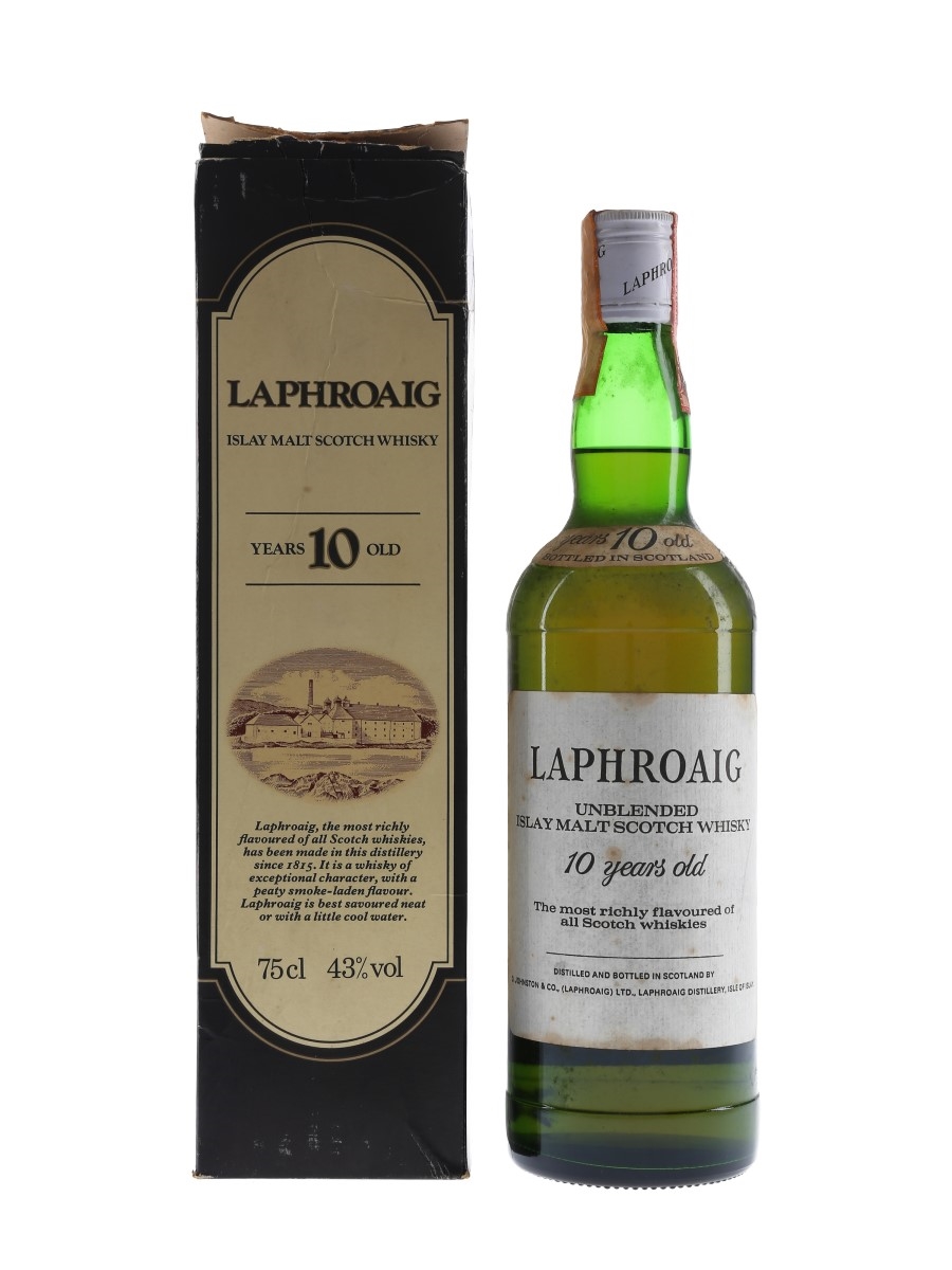 Laphroaig 10 Year Old Bottled 1980s - Mario Rossi Jr 75cl / 43%