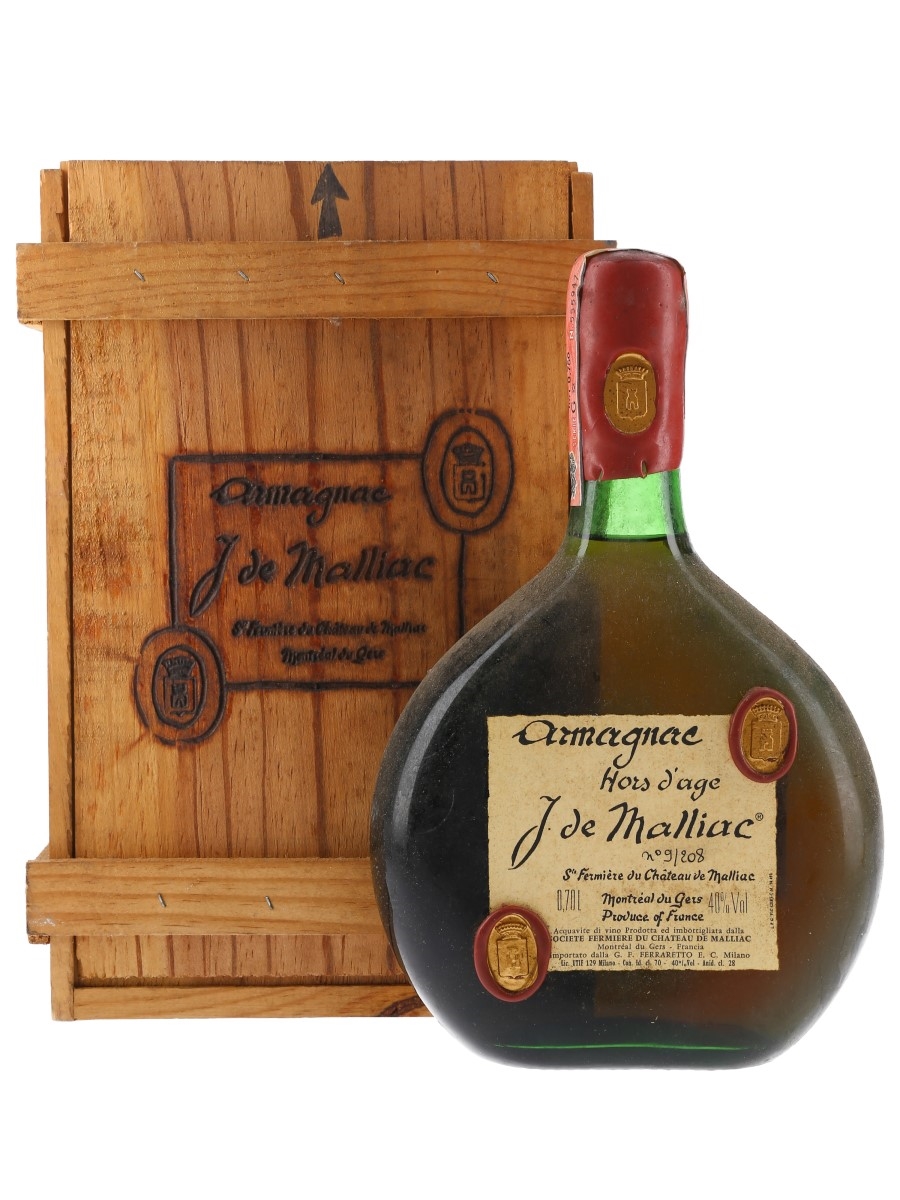 J De Malliac Hors d'Age Armagnac - Lot 49297 - Buy/Sell Armagnac