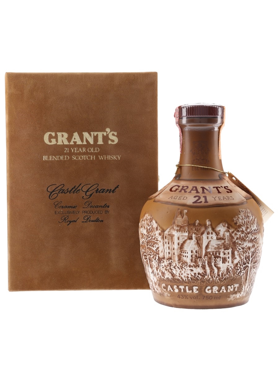 GRANT'S AGED 21 YEARS 陶器ボトル - ウイスキー