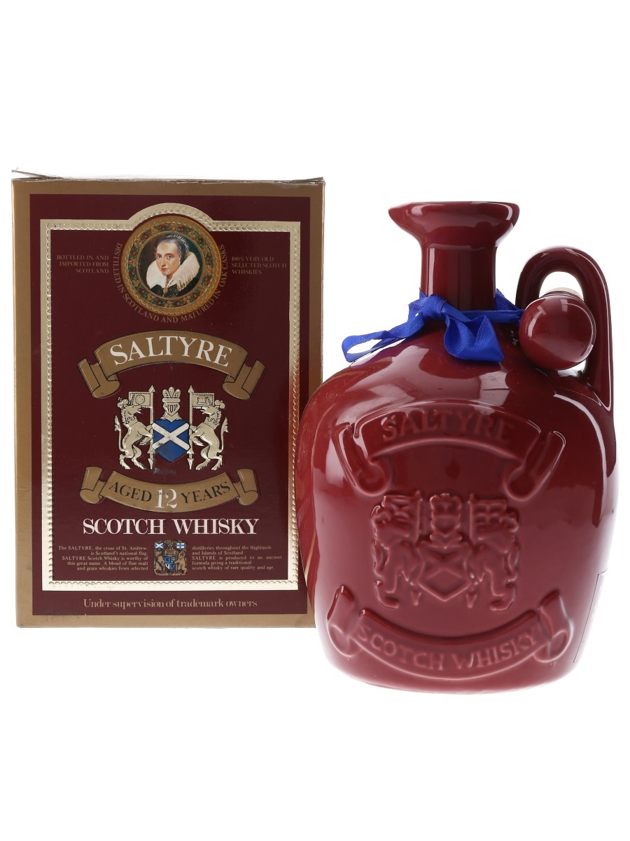 Saltyre 12 Year Old Bottled 1970s-1980s Ceramic Decanter 75cl / 40%