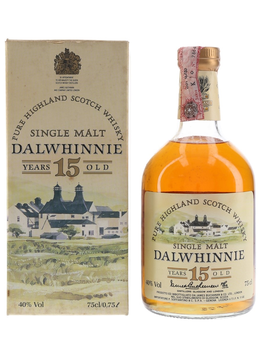 Dalwhinnie 15 Year Old Bottled 1980s - James Buchanan 75cl / 40%