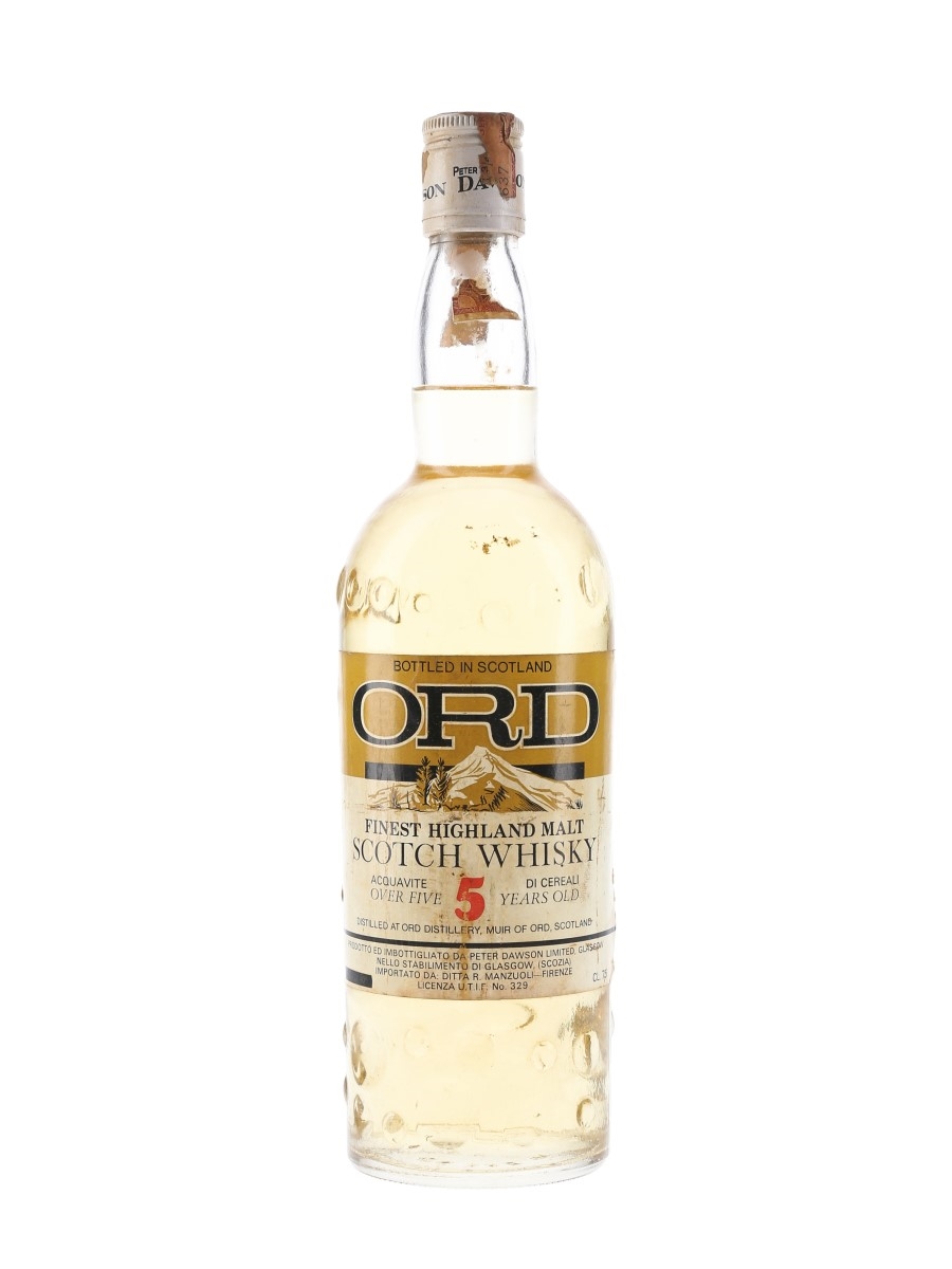 Peter Dawson Ord 5 Year Old Bottled 1970s - Manzuoli 75cl / 40%
