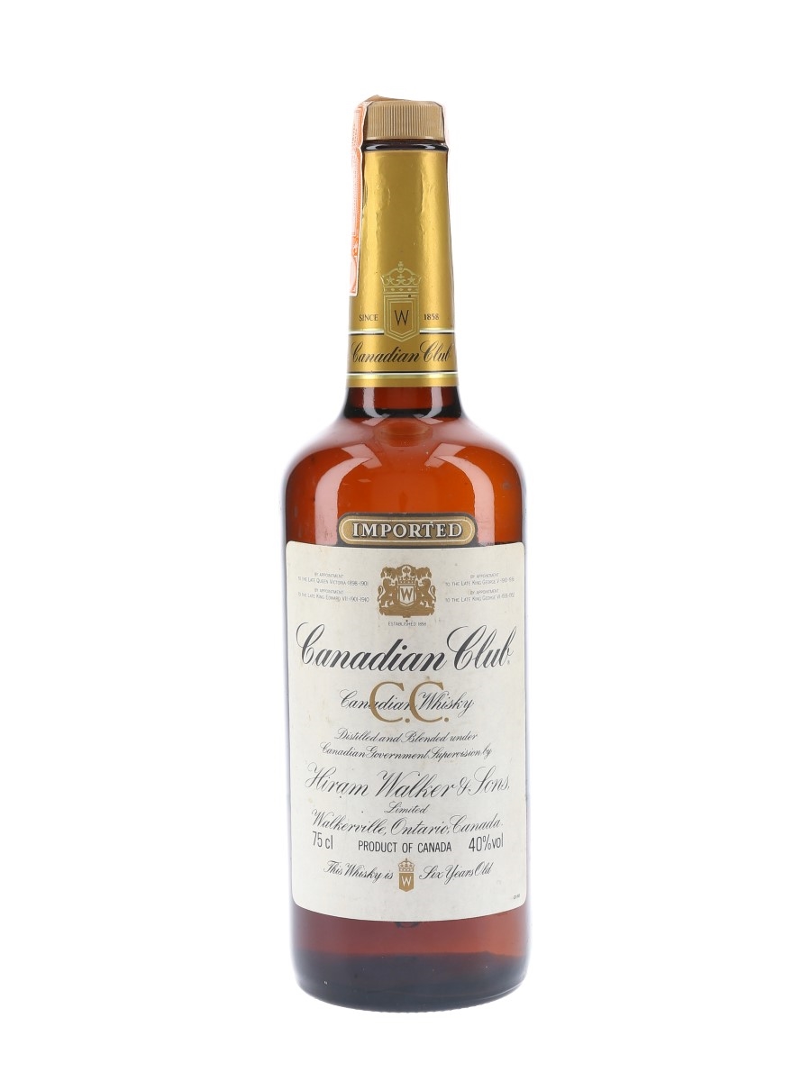 Canadian Club 6 Year Old Bottled 1980s 75cl / 40%