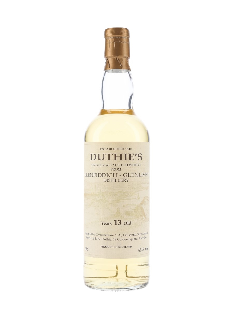 Glenfiddich Glenlivet 13 Year Old Bottled 1990s - Duthie's 70cl / 46%