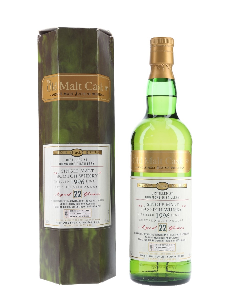 Bowmore 1996 22 Year Old The Old Malt Cask 20th Anniversary Bottled 2018 - Hunter Laing 70cl / 50%