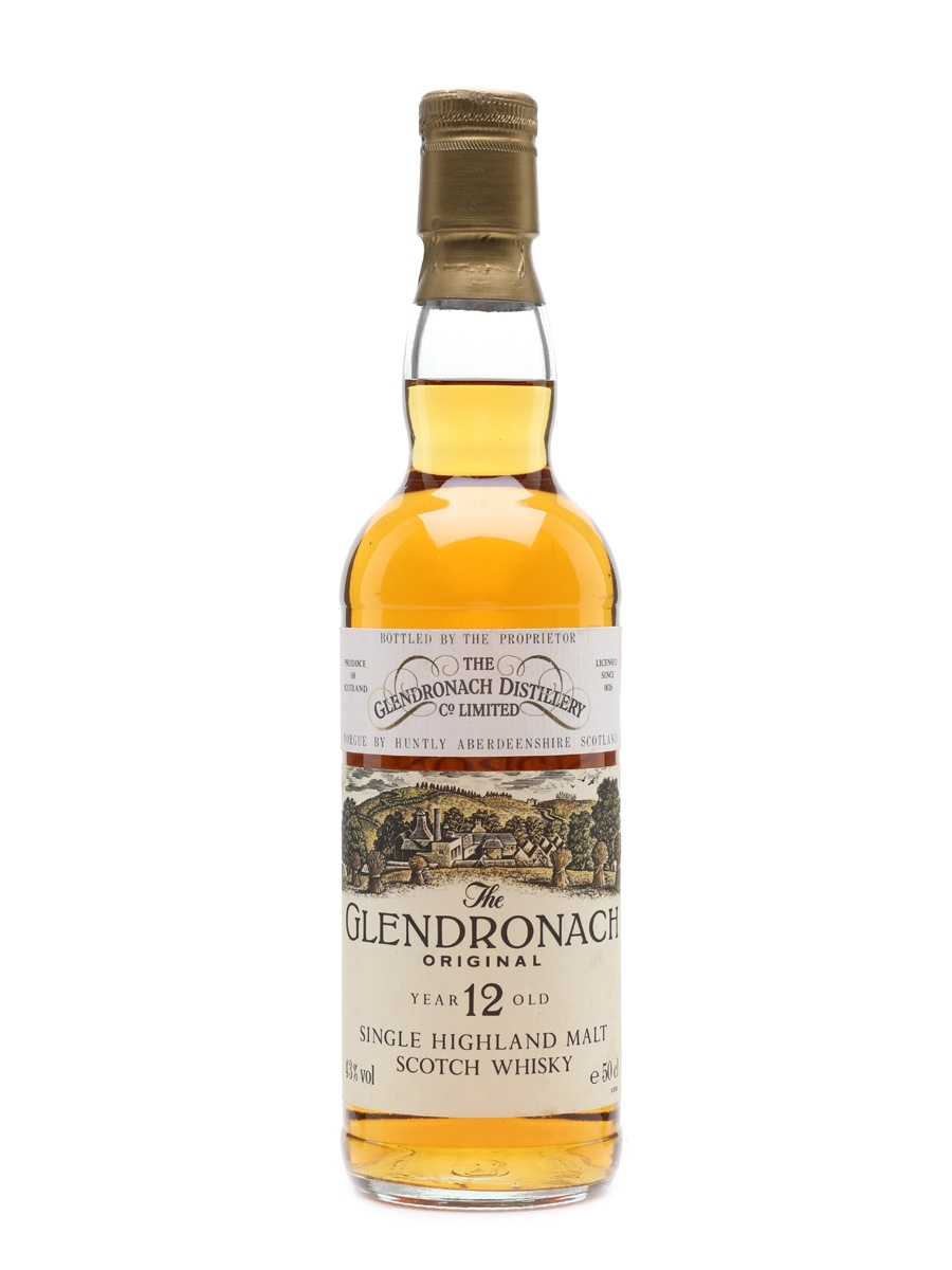 Glendronach 12 Year Old Original Bottled 1980s - Sherry Cask 50cl / 43%