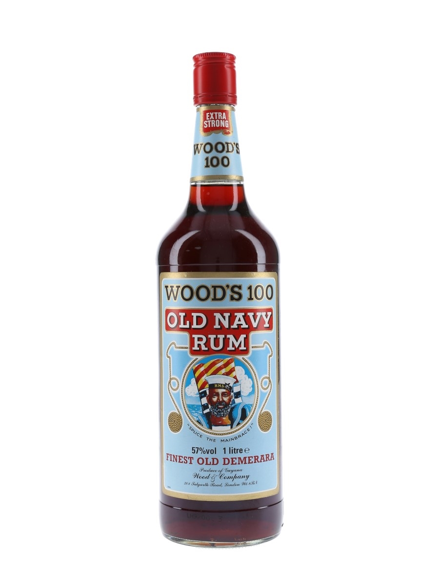 Wood's 100 Old Navy Rum Bottled 1980s 100cl / 57%