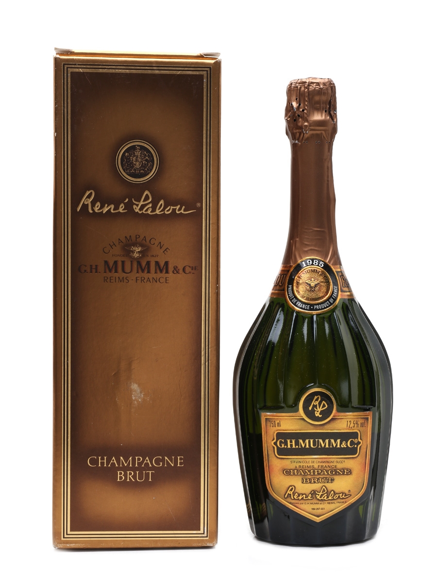 G H Mumm 1985 Rene Lalou - Lot 51624 - Buy/Sell Champagne Online