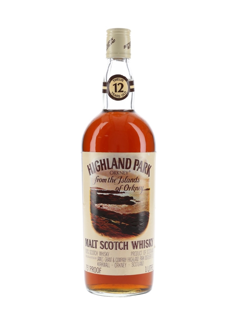 Highland Park 12 Year Old Bottled 1970s 100cl / 43%