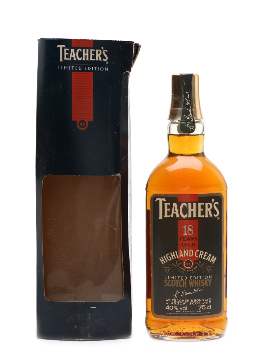 Teacher's Highland Cream 18 Year Old Bottled 1986 75cl / 40%