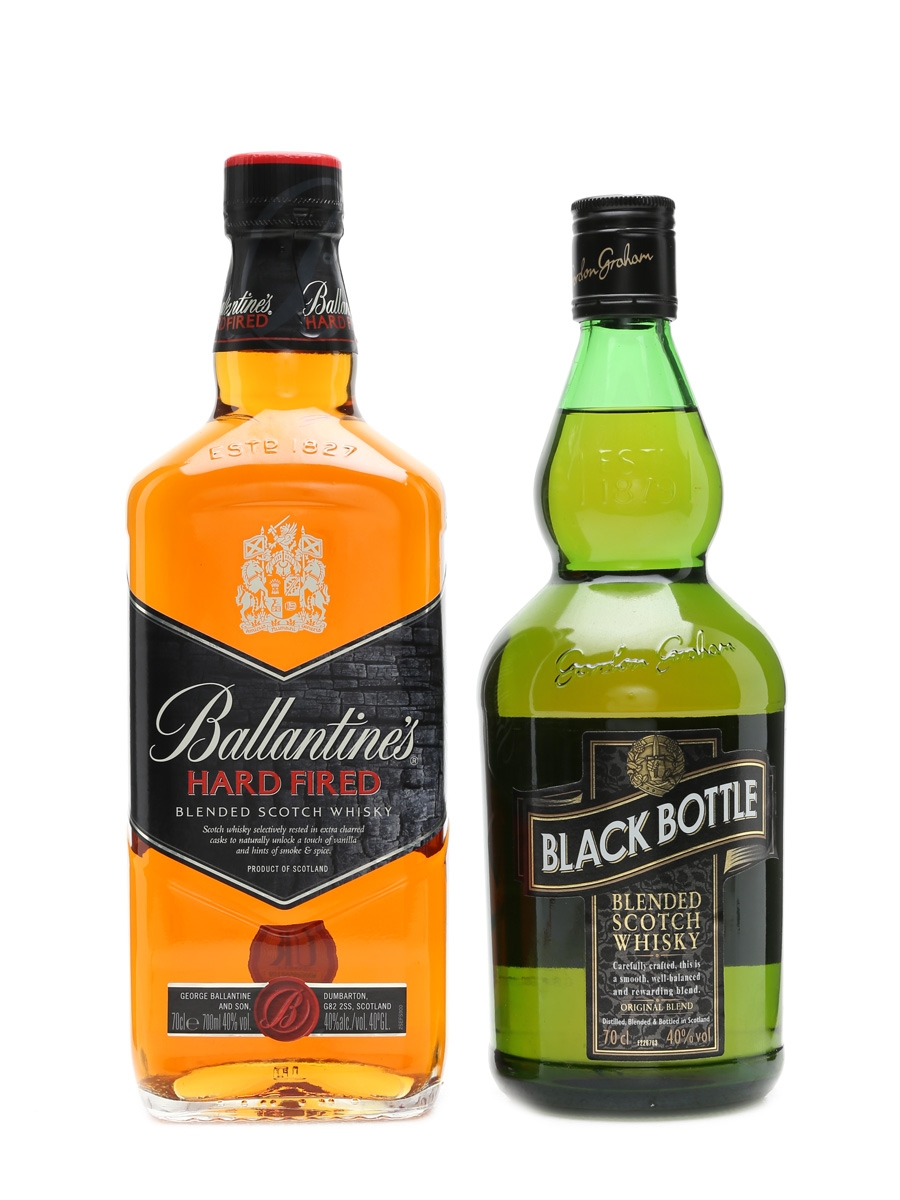 Ballantine's Hard Fired & Black Bottle 2 x 70cl 