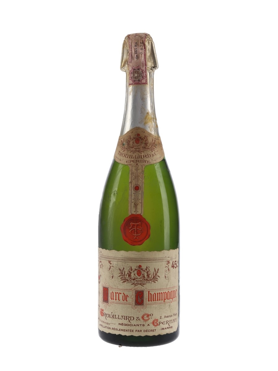 Trouillard & Co. Marc De Champagne Bottled 1960s - Orlandi 75cl / 45%