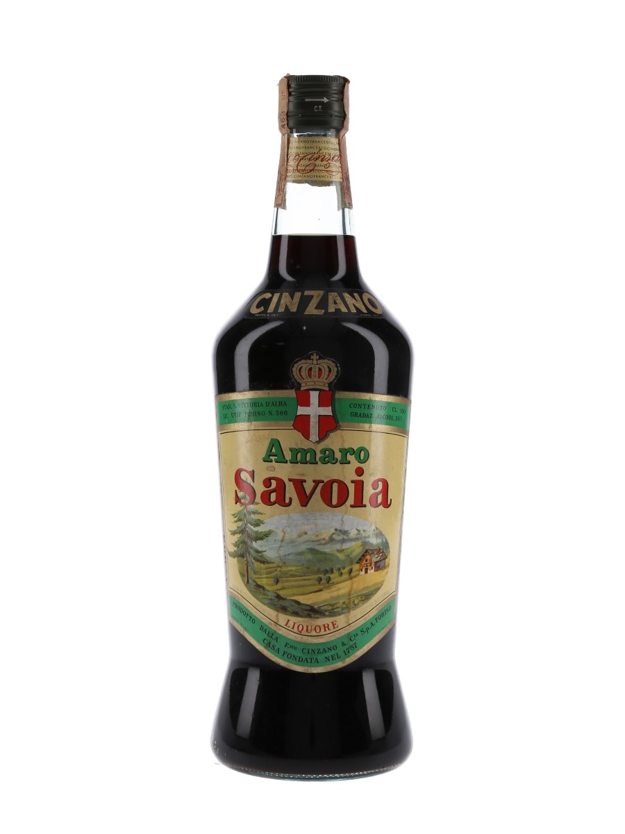 Cinzano Amaro Savoia Liqueur Bottled 1960s 100cl / 34%