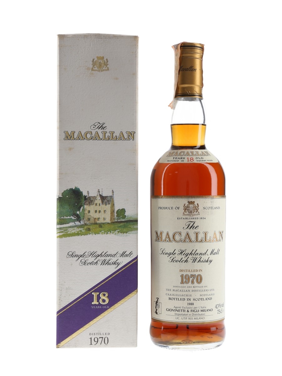 Macallan 1970 18 Year Old - Giovinetti 75cl / 43%