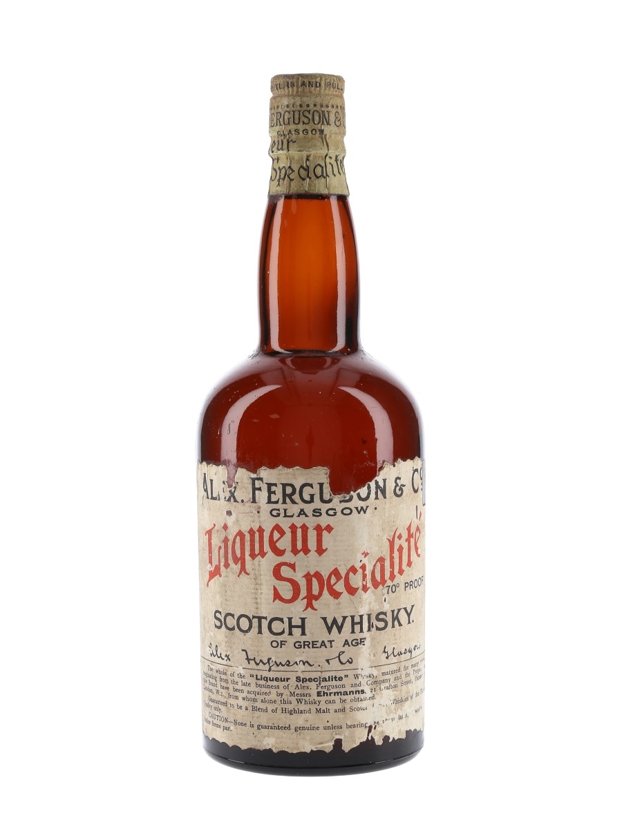 Alex Ferguson & Co Liqueur Specialite Scotch Whisky Bottled 1940s-1950s 75cl / 40%