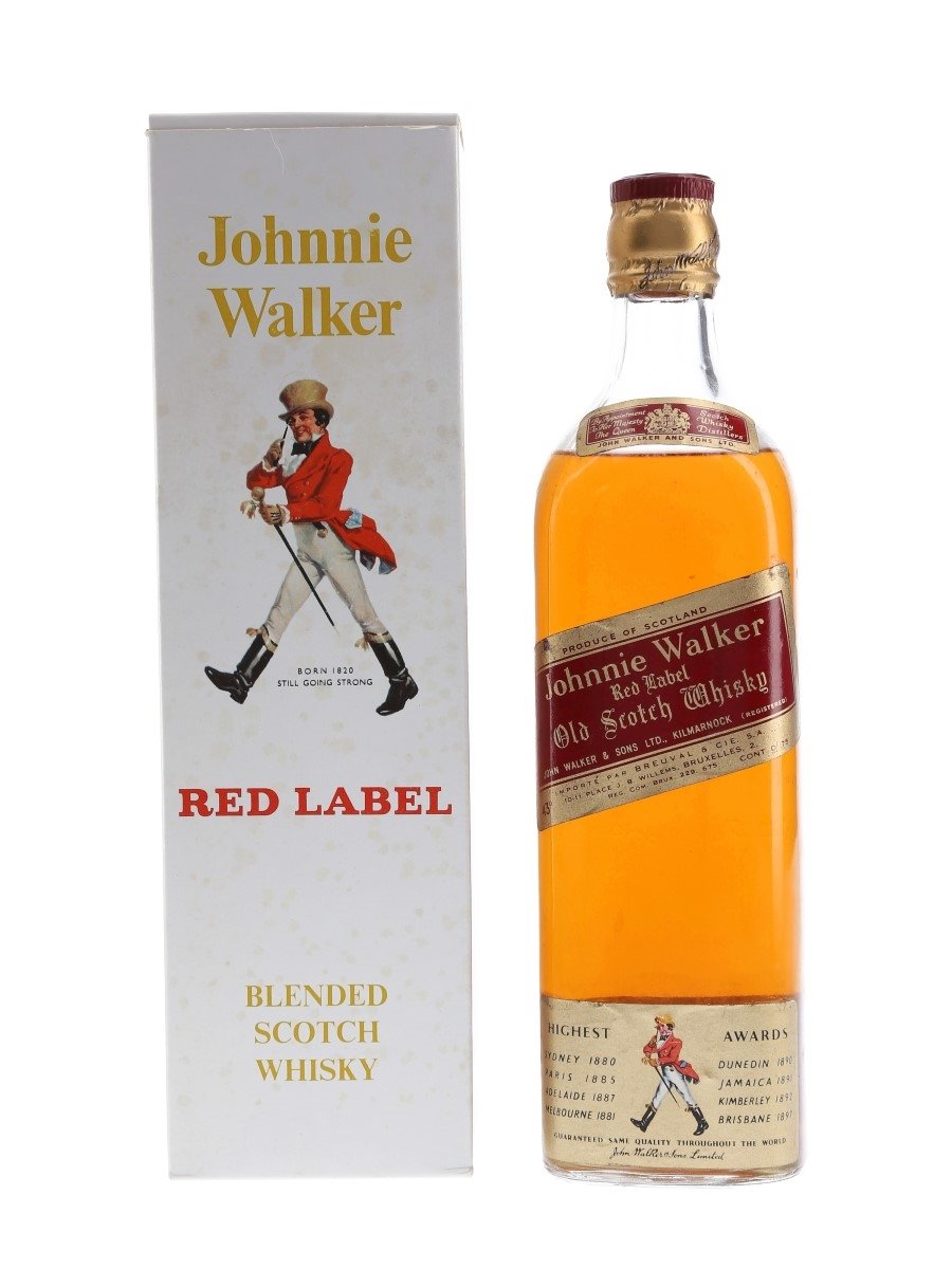 Johnnie Walker Red Label Bottled 1966 - Breuval & Co 75cl / 43%