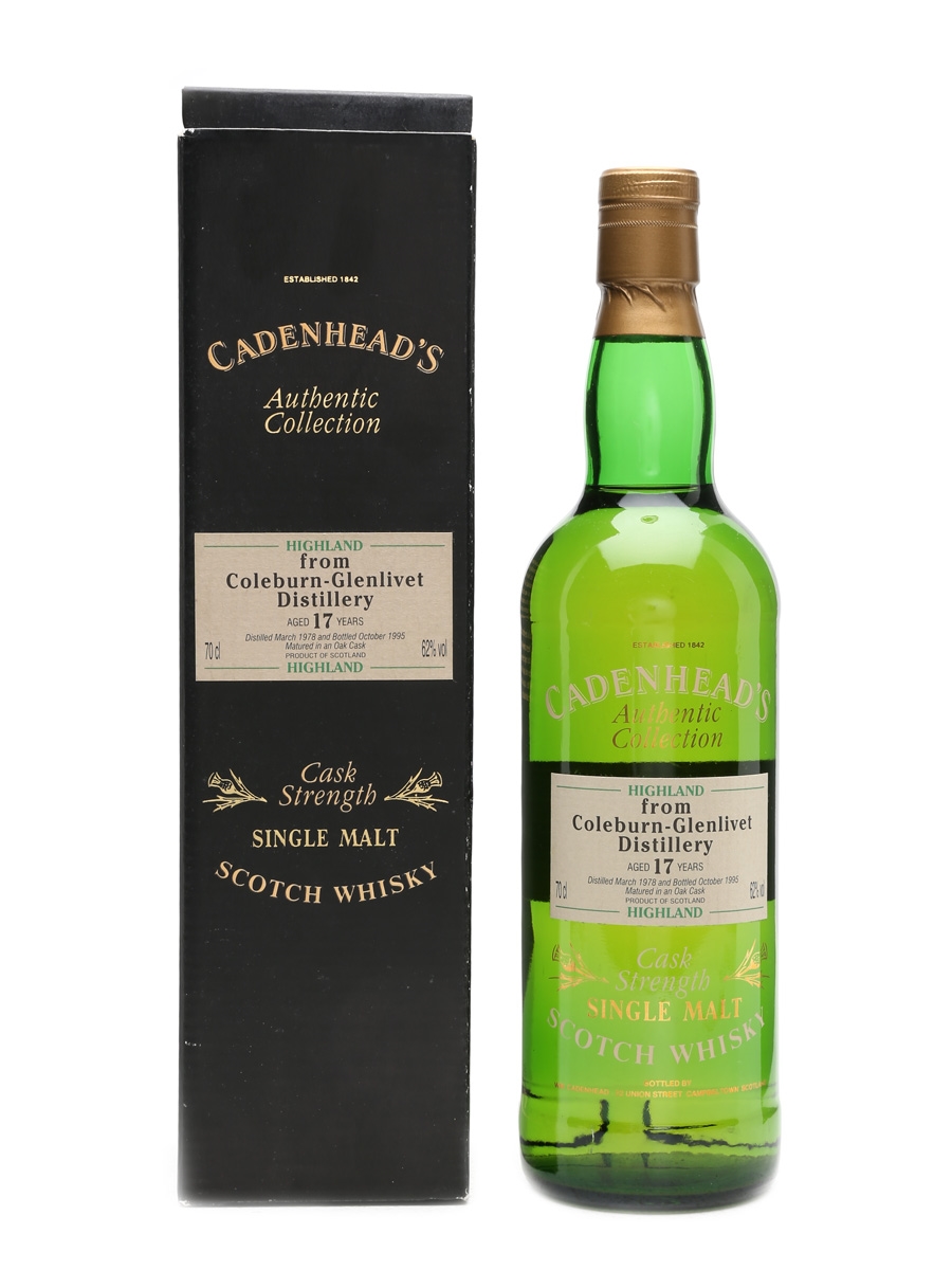 Coleburn-Glenlivet 1978 17 Year Old Bottled 1995 - Cadenhead's 70cl