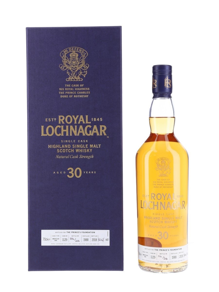 Royal Lochnagar 1988 30 Year Old - Bottle Number 016 Cask of HRH The Prince Charles, Duke of Rothesay 70cl / 52.6%