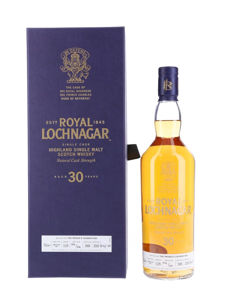 Royal Lochnagar 1988 30 Year Old - Bottle Number 014 Cask of HRH The Prince Charles, Duke of Rothesay 70cl / 52.6%