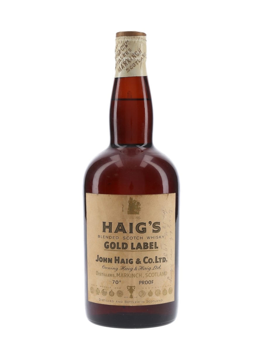 Haig Gold Label Spring Cap Bottled 1960s 75cl / 40%