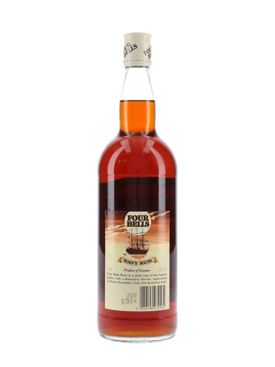 FOUR BELLS NAVY RUM 古酒 Four Bells Finest Old Guyana Navy Rum - 1960s (40%, 75.7cl