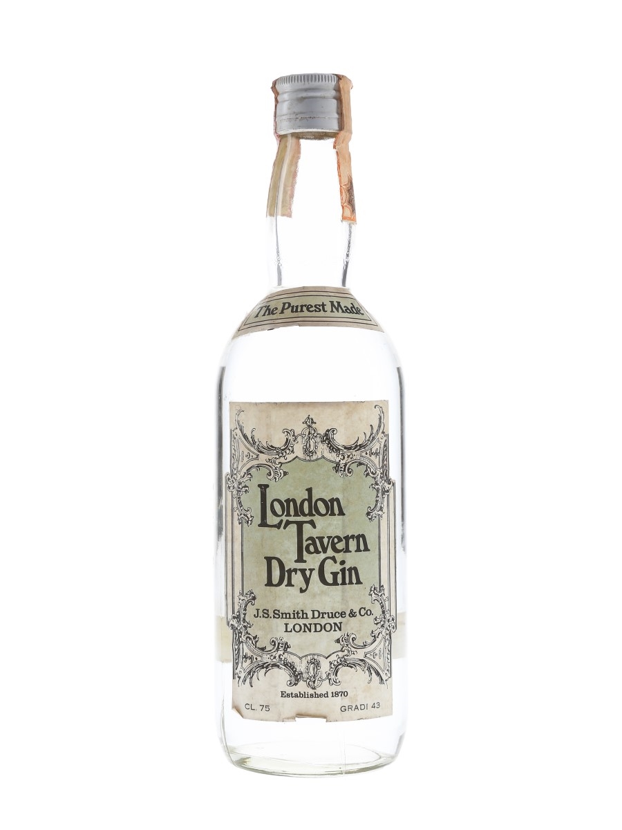 London Tavern Dry Gin Bottled 1970s 75cl / 43%