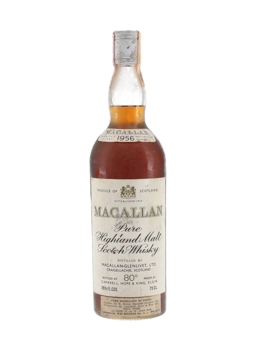 Macallan 1956 Campbell, Hope & King Bottled 1970s - Rinaldi 75cl / 45.85%