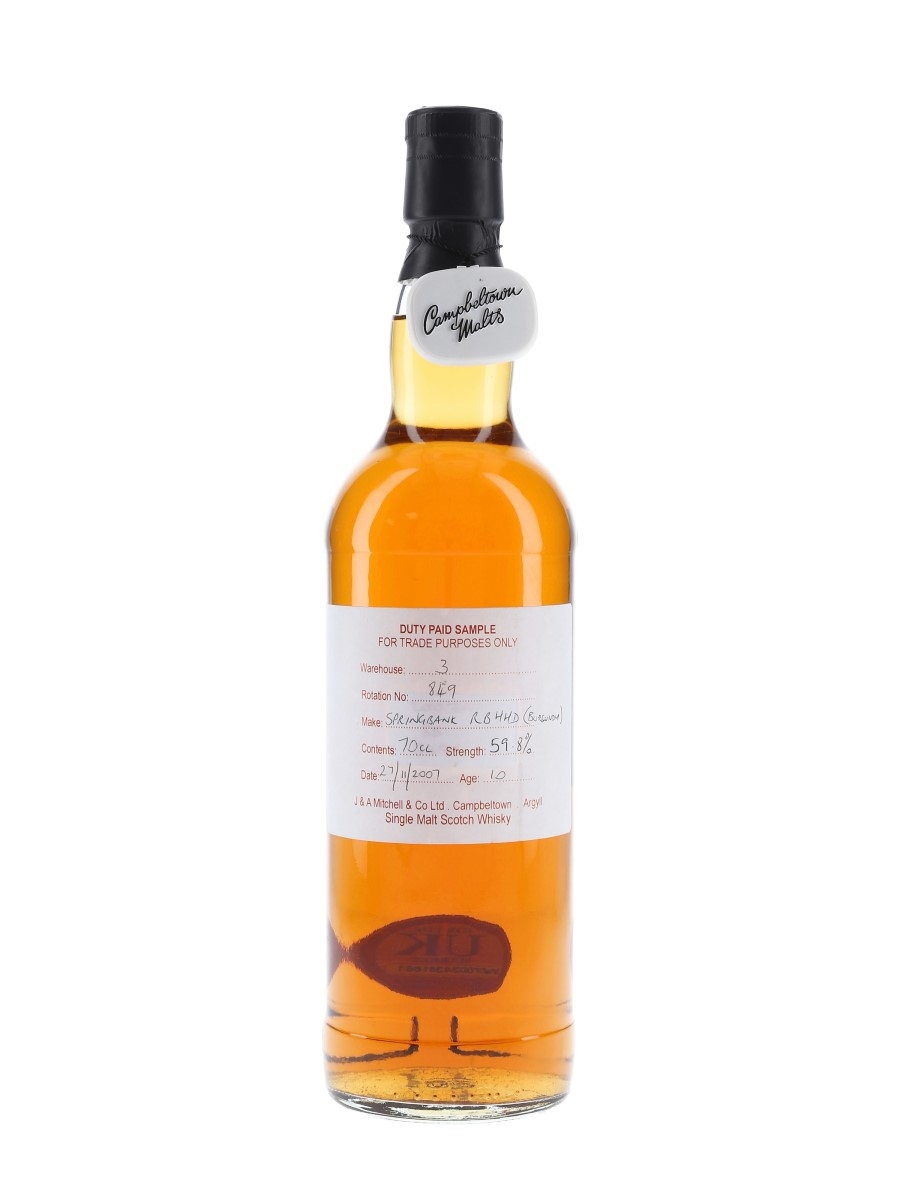 Springbank 2007 - Lot 52373 - Buy/Sell Campbeltown Whisky Online