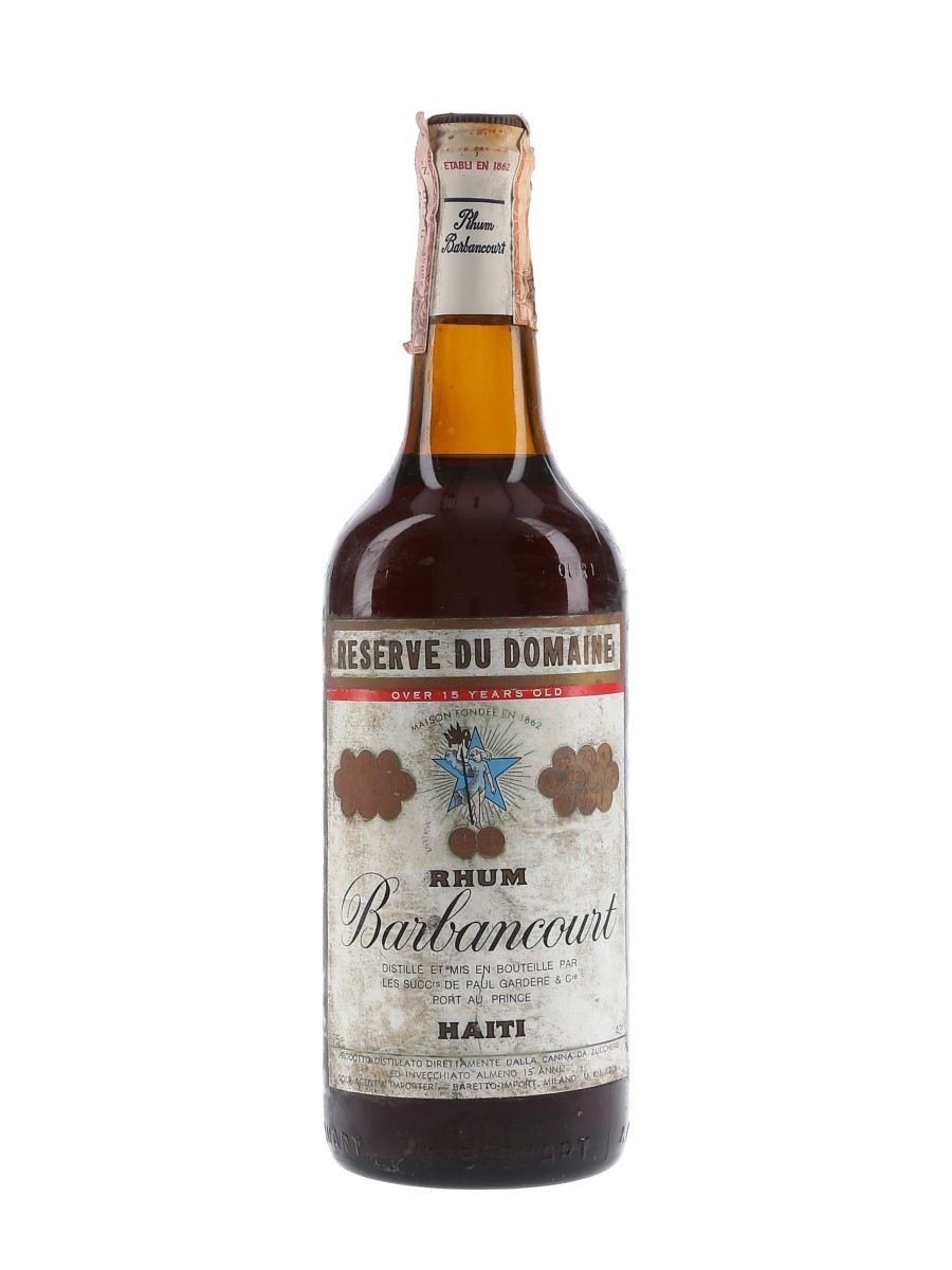Barbancourt 15 Year Old Reserve du Domaine Rhum Bottled 1950s-1960s - Baretto Import 75cl / 43%