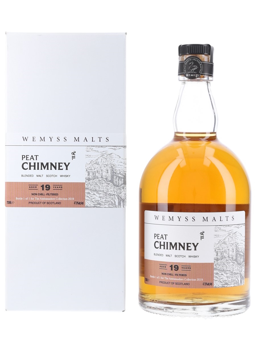 Wemyss Peat Chimney 19 Year Old - Bottle 1 Of 1 The Ambassadors Collection 2019 70cl / 47.9%