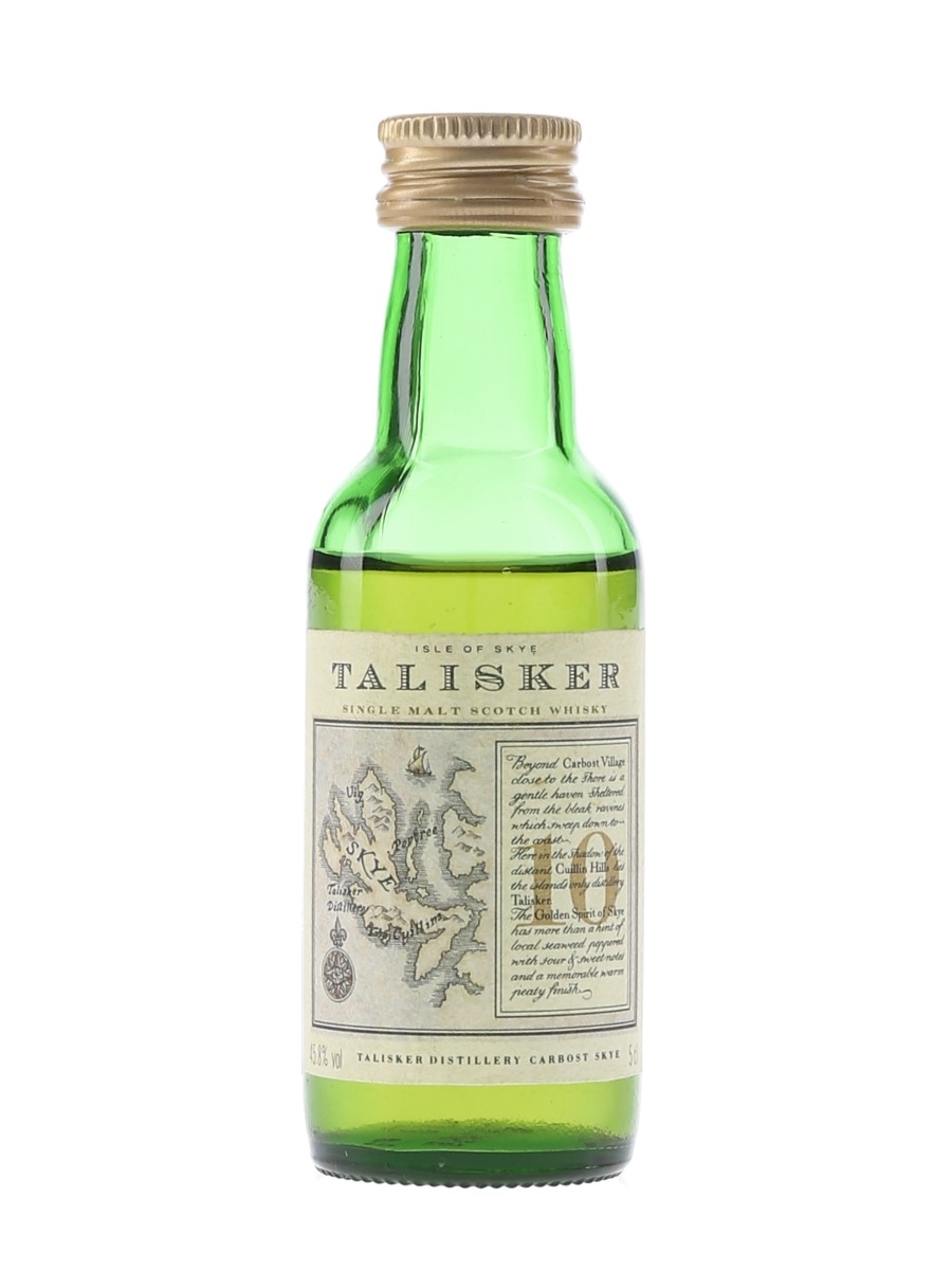 Talisker 10 Year Old Bottled 1980s-1990s Map Label 5cl / 45.8%