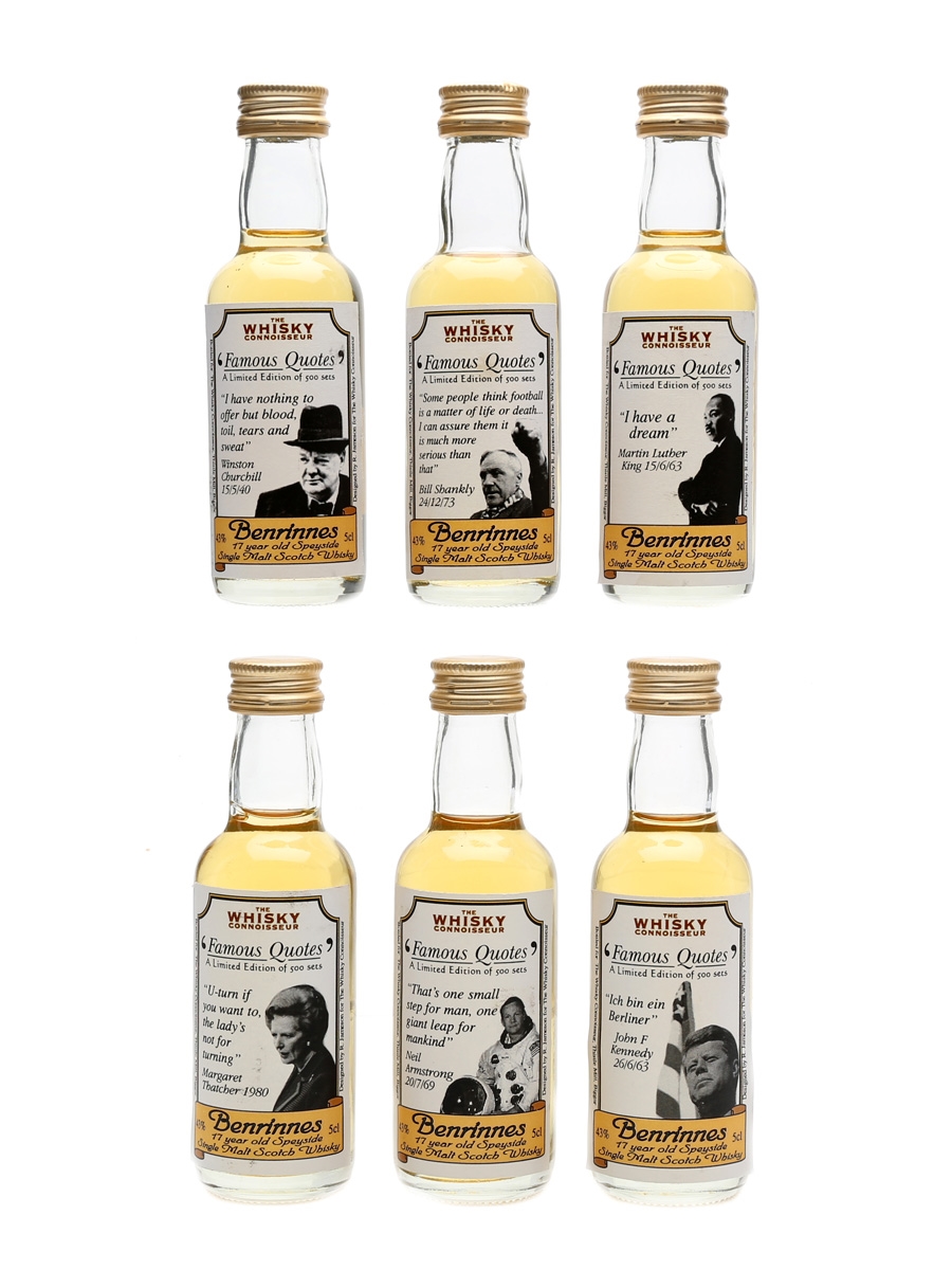 Benrinnes 17 Year Old Famous Quotes The Whisky Connoisseur 6 x 5cl