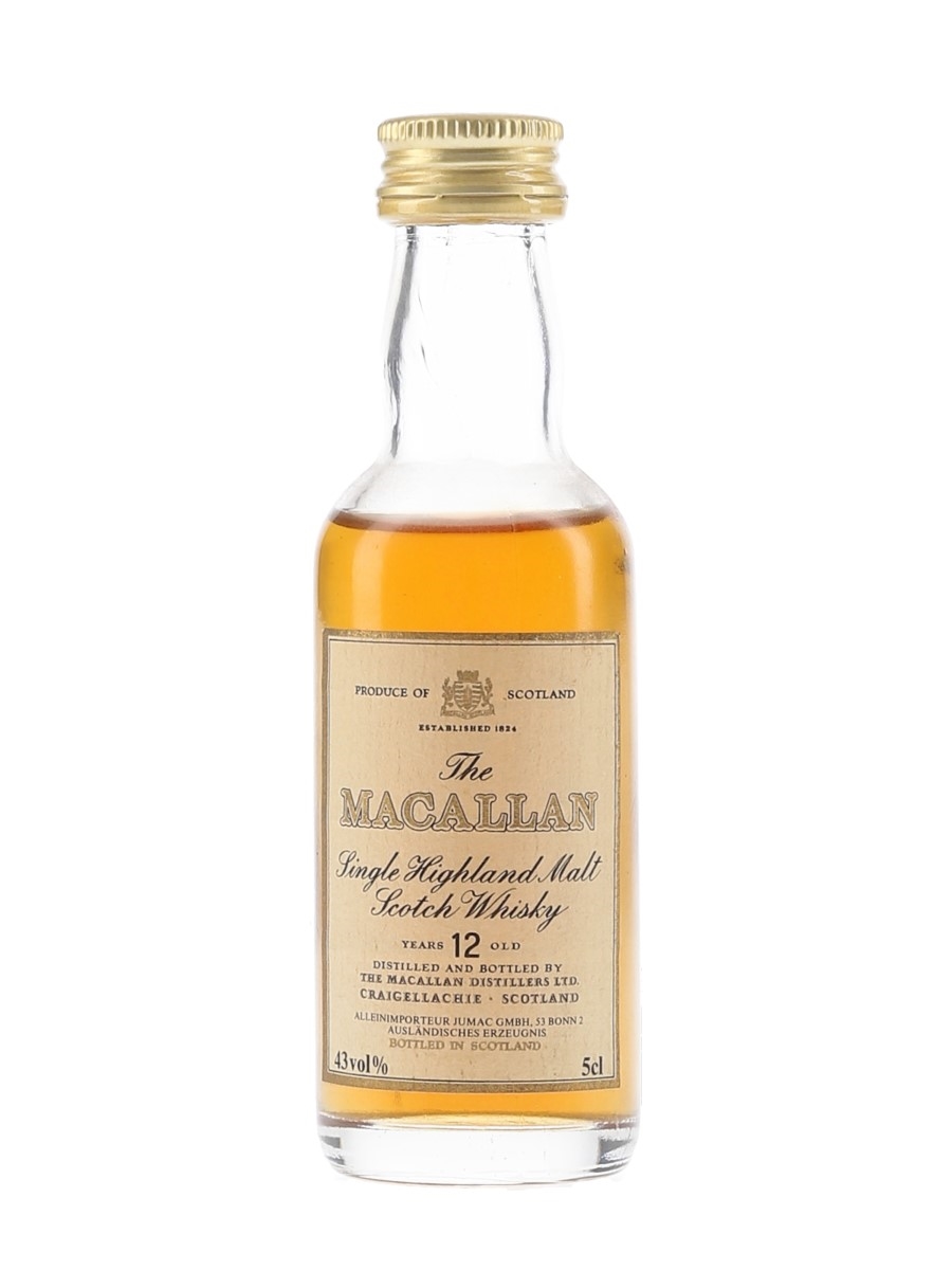 Macallan 12 Year Old Bottled 1980s 5cl / 43%