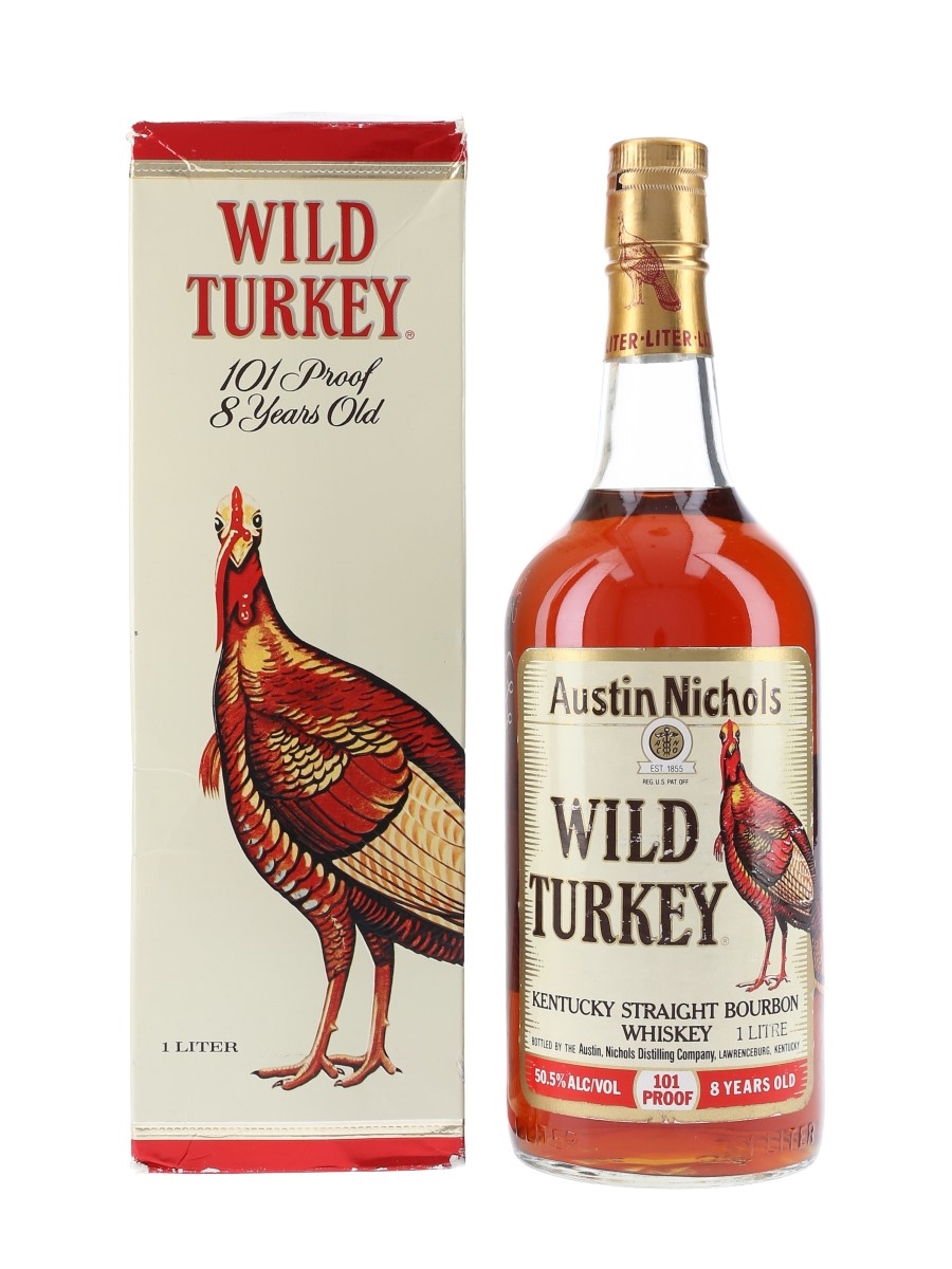 Wild Turkey 101 Proof 8 Year Old Bottled 1990s - Lawrenceburg 100cl / 50.5%
