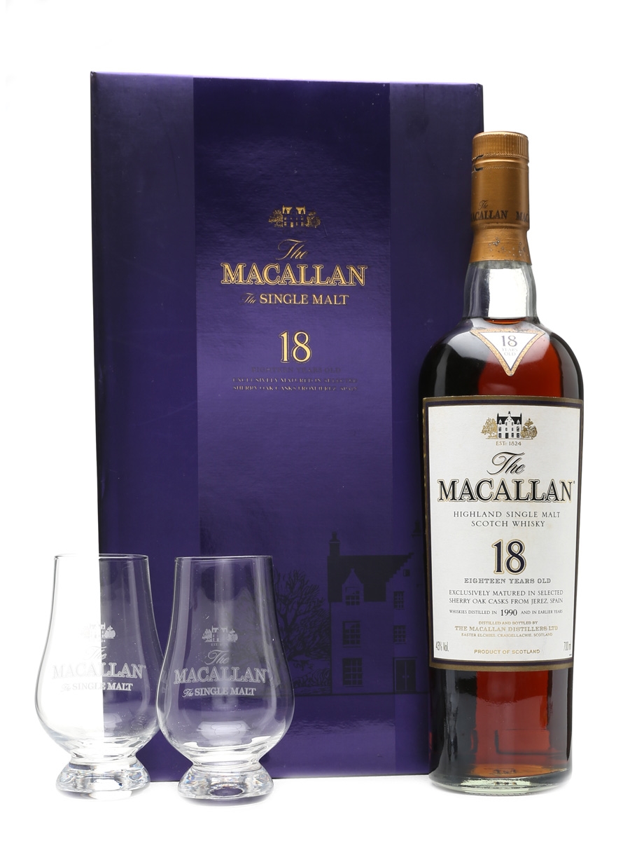 macallan whiskey glass set